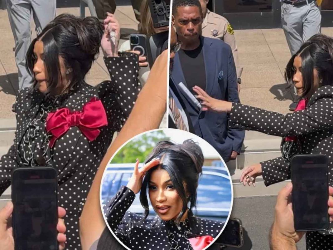 Angry Cardi B Throws Marker At Paps Over Invasive Pregnancy Questions Outside LA Court