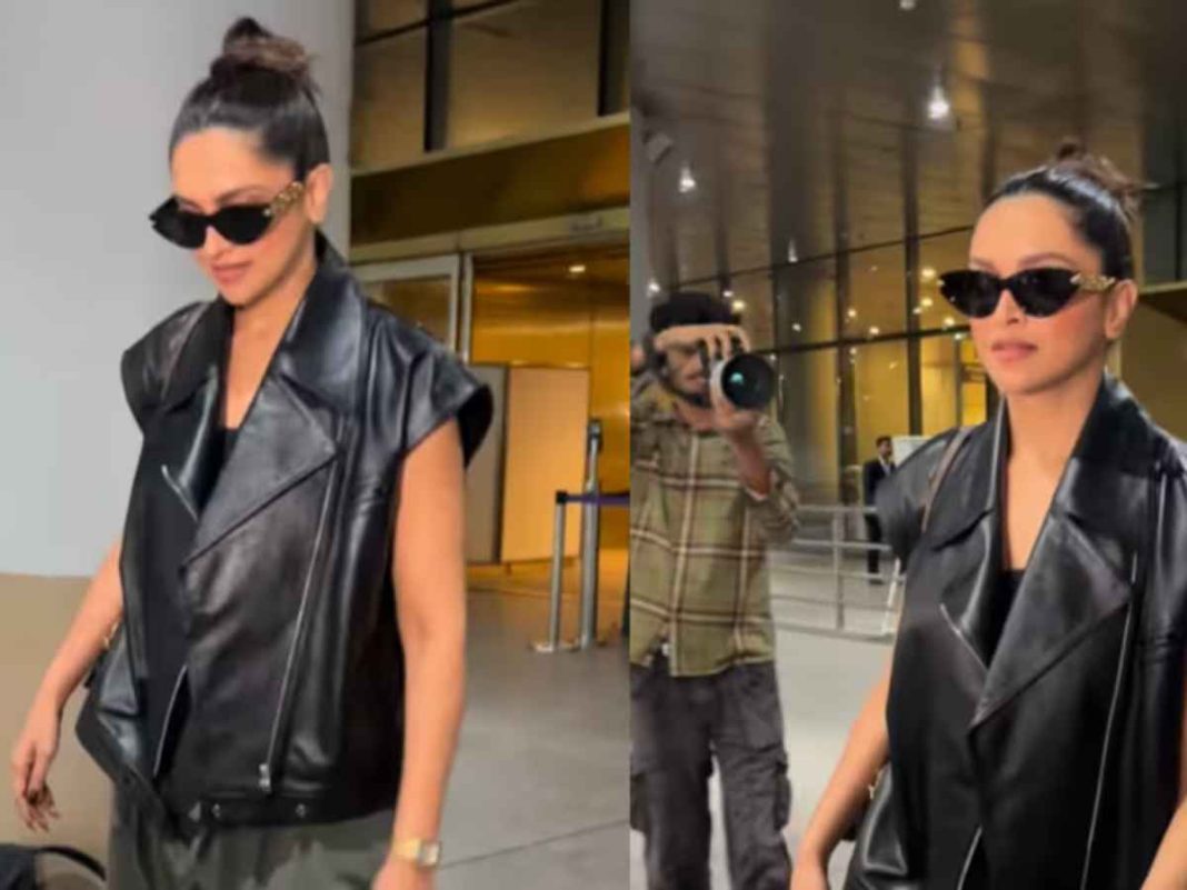 Deepika Padukone Slays in Leather and Baggy Pants After Louis Vuitton Awards