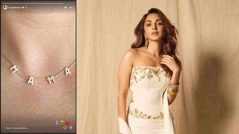 Kiara Advani Glows in Motherhood: Actress Flaunts 'MAMA' Necklace, Shares Heartfelt Moment with Fans