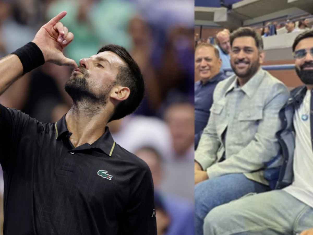 MS Dhoni Surprise Appearance at US Open 2025 Goes Viral, Cheers For Novak Djokovic