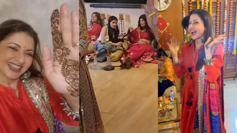 Bhagyashree Celebrates Karva Chauth with Energetic Dance to 'Bijuria' Remix