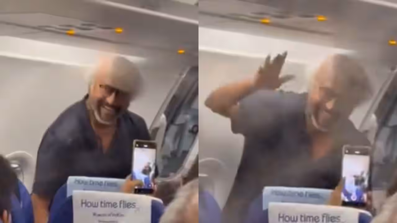 Rajinikanth Spotted Flying Economy Class to Goa for 'Jailer 2' Schedule, Video of Actor Greeting Fans Goes Viral