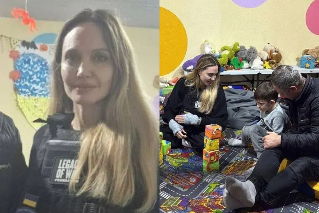 Angelina Jolie Visits Ukraine Border City Facing Russian Bombing