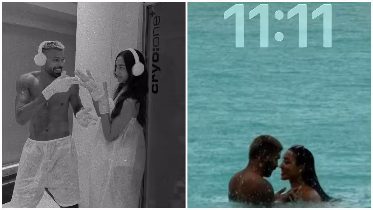 Hardik Pandya Shares Romantic Getaway Photos with Girlfriend Mahieka Sharma and Son Agastya