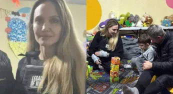 Angelina Jolie Visits Ukraine Border City Facing Russian Bombing