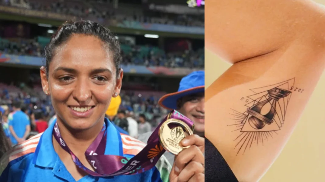 Harmanpreet Kaur Celebrates World Cup Glory with Permanent Tattoo