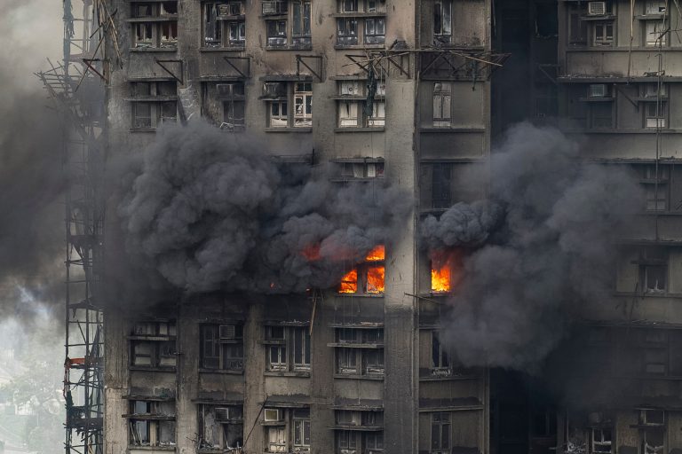 Hong Kong Fire: Death Toll Hits 55, Many Still Missing, 3 Arrested for Manslaughter Over Flammable Materials