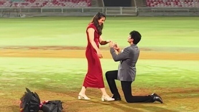 Palash Muchhal Posts Video Of His Proposal To Smriti Mandhana