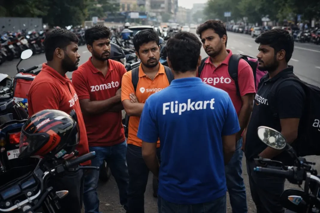 Gig Workers from Swiggy, Zomato, Amazon Go on Nationwide Strike Before New Year
