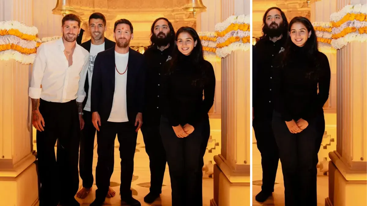Radhika Merchant And Anant Ambani Host Lionel Messi At Vantara