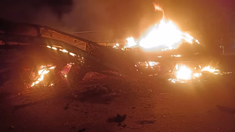 Karnataka: 9 killed, 21 Injured As Sleeper Bus Catches Fire After Collision