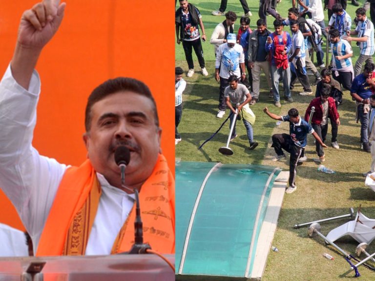 ‘Messy’ Kolkata Fiasco: Suvendu Adhikari Visits Salt Lake Stadium, Demands Arrest of TMC Ministers