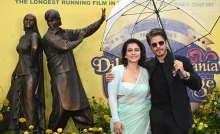 SRK & Kajol Commemorate Raj & Simran's Bronze Statue In London