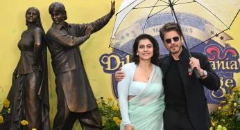 SRK & Kajol Commemorate Raj & Simran’s Bronze Statue In London