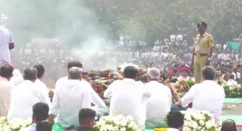 Wife, Sons Bid Farewell To Ajit Pawar At State Funeral In Baramati