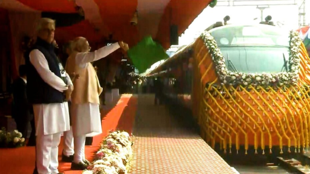PM Modi Flags Off India’s First Vande Bharat Sleeper Train