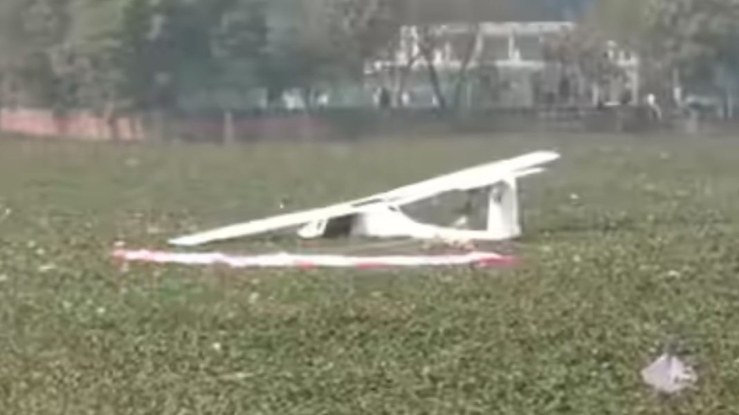 Army Trainer Aircraft Crashes Into Pond in Prayagraj