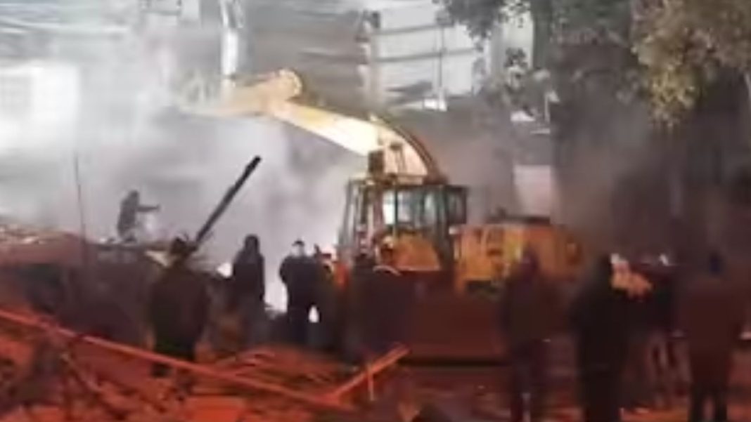 Stone-Pelting During MCD Demolition Sparks Tension In Delhi