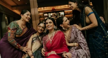 Take A Look At Deepika Padukone’s Elegant Purple Bandhani Saree Look