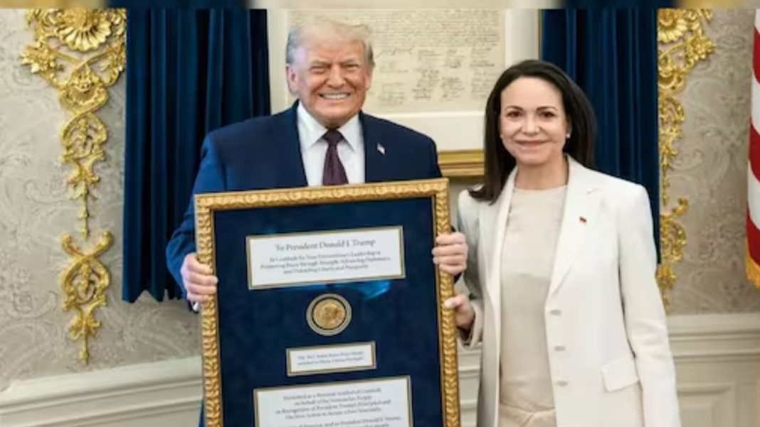 Machado Offers Nobel Medal to Trump