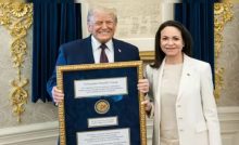 Machado Offers Nobel Medal to Trump