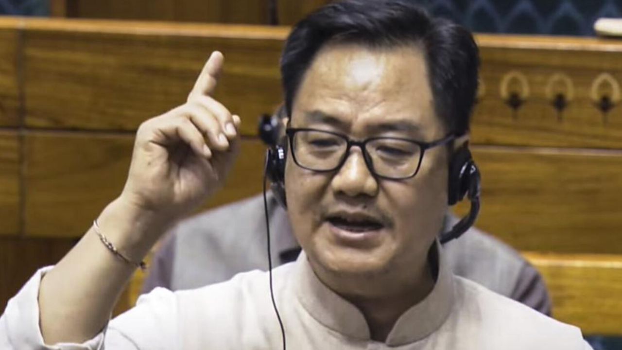 Rijiju Slams Opposition Disruptions