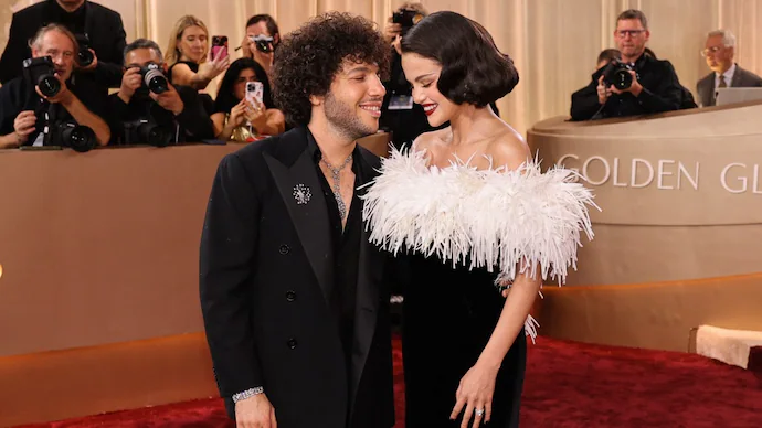 Golden Globes: Selena Gomez And Benny Blanco Channels Modern Hollywood Glamour In Chanel
