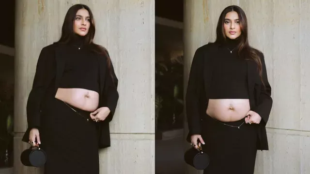 Sonam Kapoor Basks in Second Pregnancy Glow, Flaunts Baby Bump