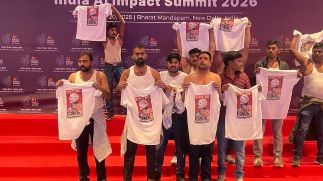 Row Over Youth Congress Protest At AI Summit
