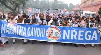 Congress Protests MNREGA Renaming in Lucknow