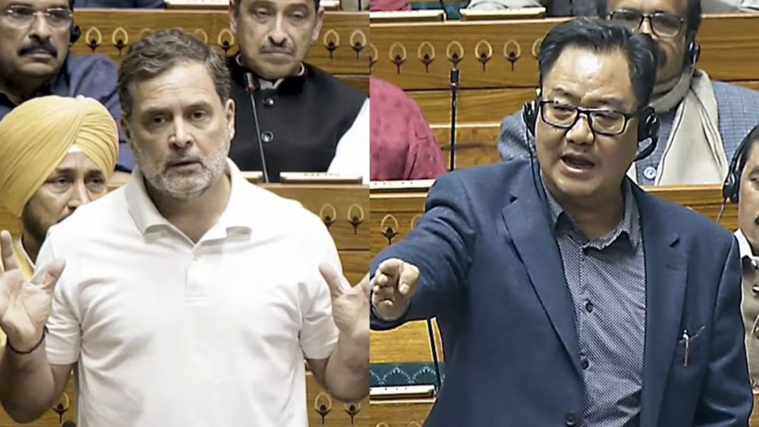 Rijiju Signals Action Over Rahul’s Unpublished Book Remark