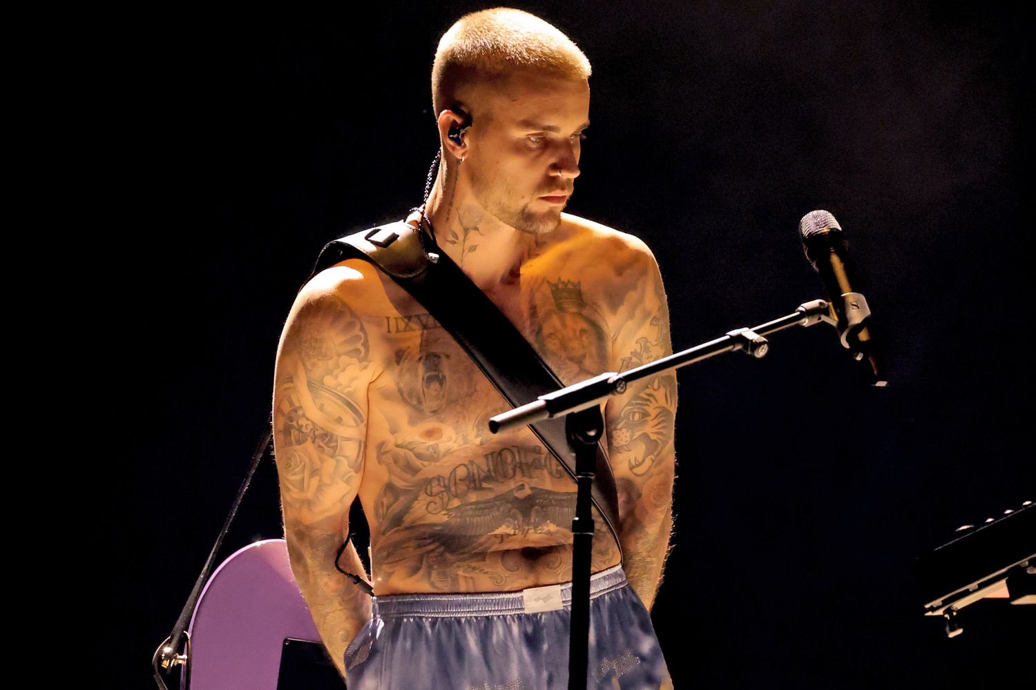 Justin Bieber Performs Only In Silk Gym Shorts For First Solo Act In 4 Years At Grammys 2026