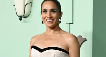 Meghan Markle Stuns In Harbison Studio Gown