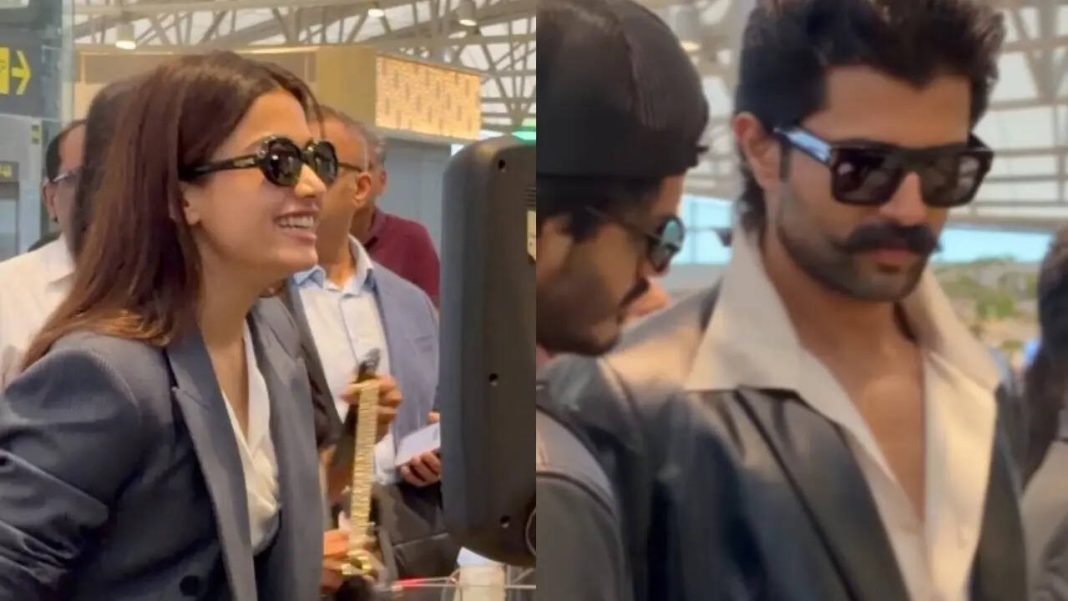 Rashmika & Vijay Jet Off for 'The Wedding of VIROSH' in Udaipur