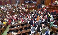 Ruckus In UP Assembly During Budget Debate