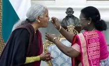 FM Sitharaman Meets President Ahead of Union Budget 2026