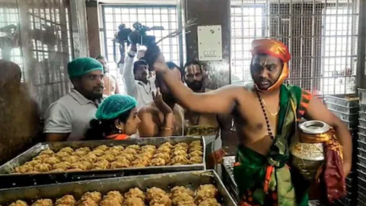 Naidu Alleges Adulteration in Tirupati Laddu Ghee