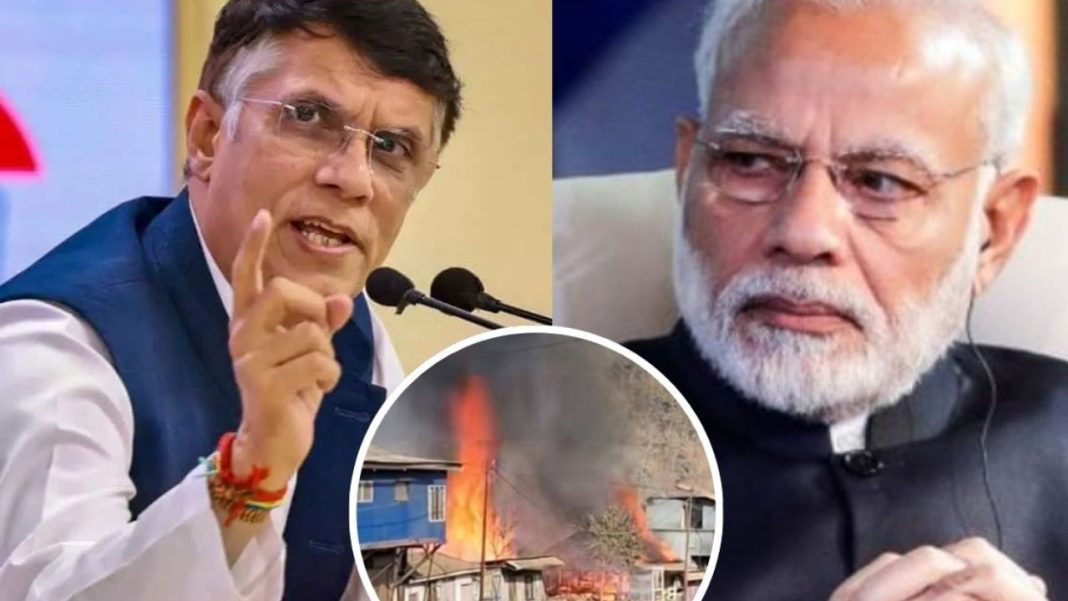 Pawan Khera Urges Modi To Visit Manipur
