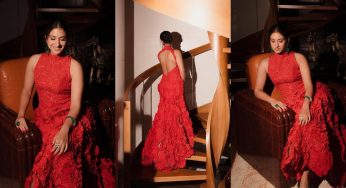 Radhika Merchant Blooms in Oscar de la Renta for Valentine’s Day