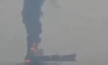 Tanker Hit Near Strait of Hormuz