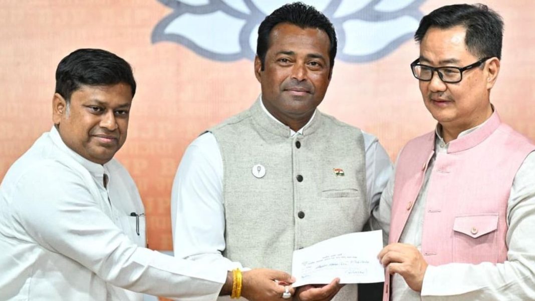 Leander Paes Joins BJP Ahead Of Bengal Polls