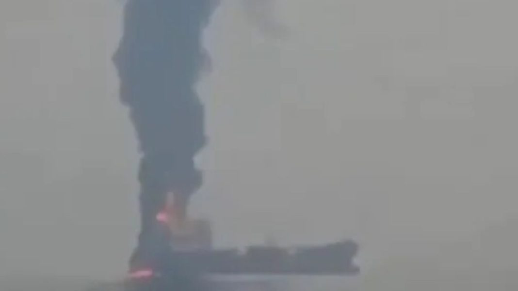 Tanker Hit Near Strait of Hormuz