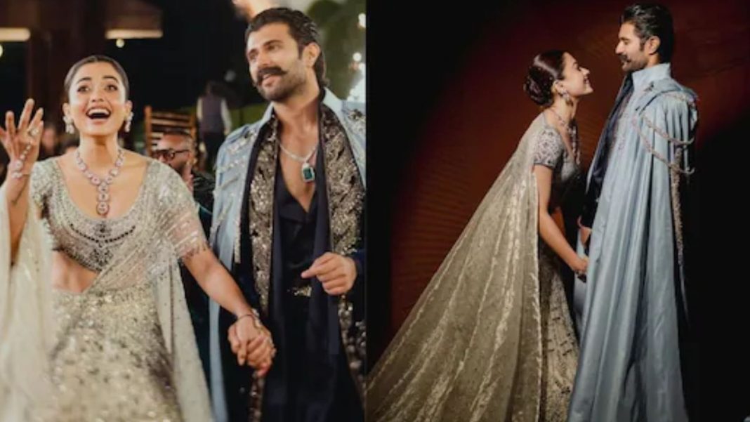 Vijay–Rashmika’s Sangeet Night Glows