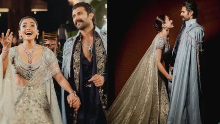 Vijay–Rashmika’s Sangeet Night Glows