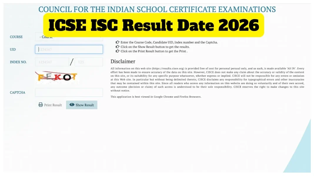 ICSE 2026 Result Date : Step-by-Step Guide to Access Your Scorecard