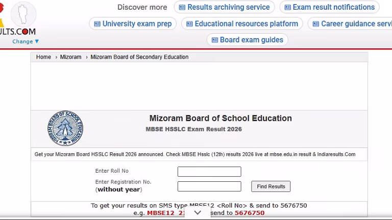 MBSE HSSLC Result 2026 Out At mbse.edu.in, Check Your Scorecard