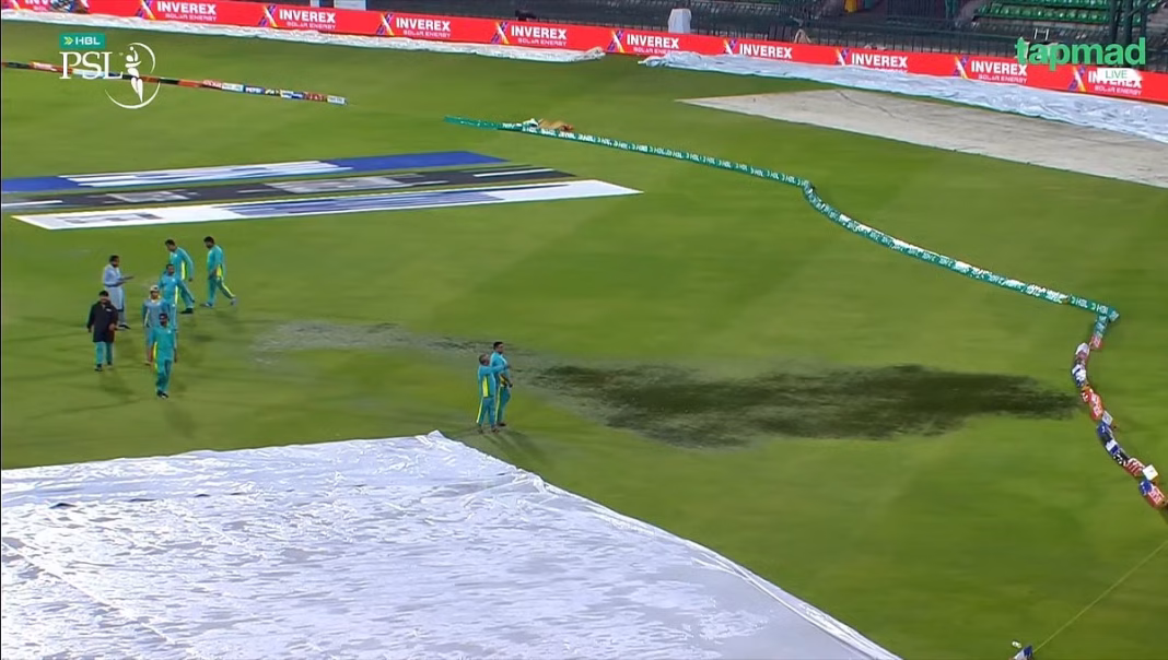 Fans Troll PSL 2026 After Rain Forms Puddles At Gaddafi Stadium
