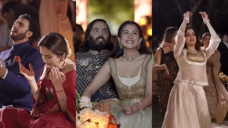 Radhika, Nita & Mukesh Ambani With Bollywood Celebs Immerse In Bhajan Clubbing At Anant Ambani's Birthday