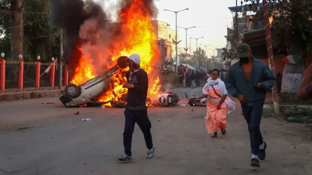 Torch Rally In Manipur Turns Violent: Clashes Erupt In Imphal West Over Children’s Deaths