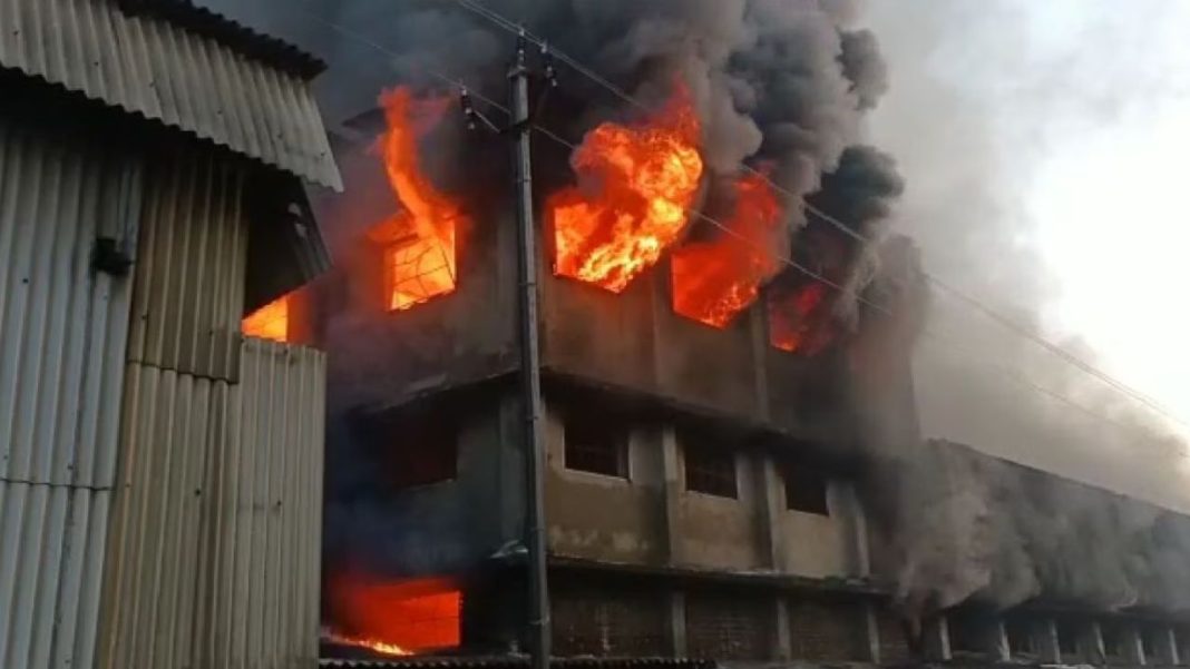 Flames, Smoke Engulf Surat Factory in Major Blaze